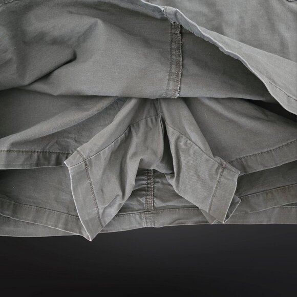 Y2K Mini Cargo Skirt Skort Womens Size 2X Grunge Festival Khaki Green - Picture 3 of 7